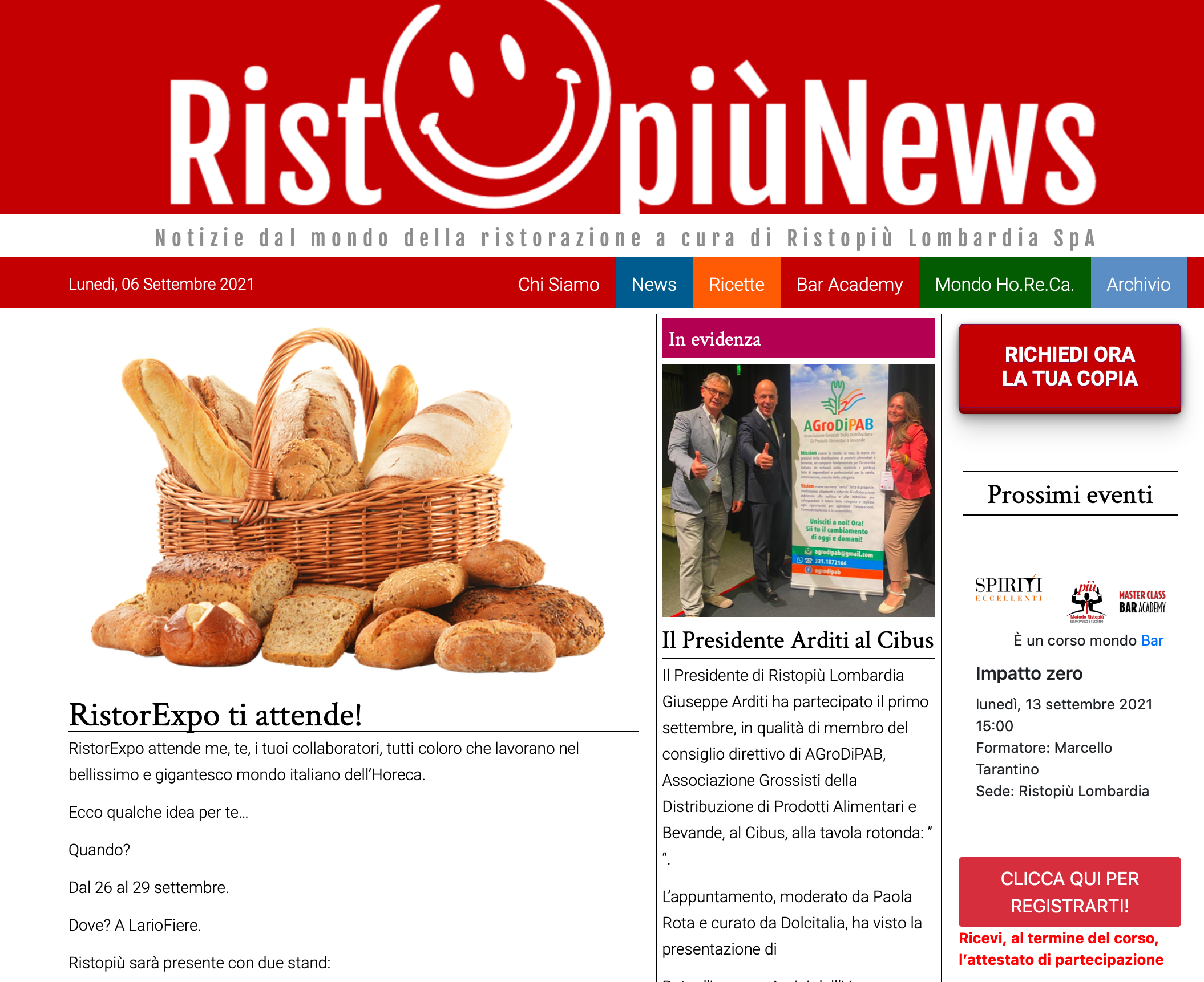 Leggi RistopiùNews?